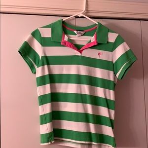 Lily Pulitzer two button polo shirt